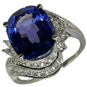 タンザナイトリング pt900 タンザナイト ジュエリー【中古】