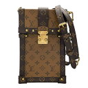ルイ・ヴィトン LOUIS VUITTON ポシェット トランク ヴェルティカル M67873 ブラウン モノグラム・リバース ユニセックス ショルダーバッグ【中古】(4)