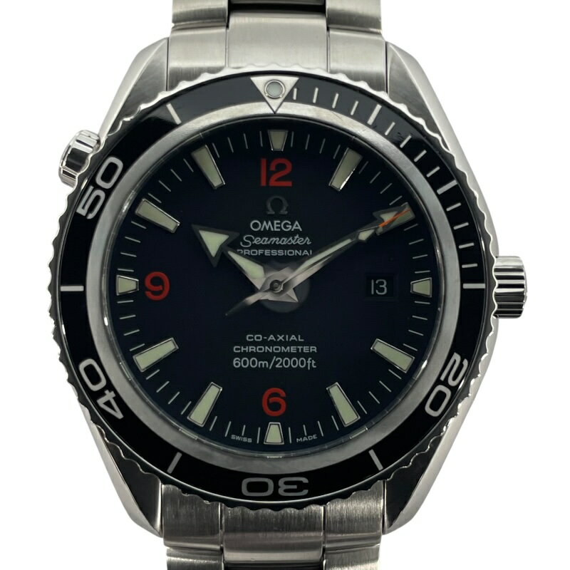 オメガ OMEGA シーマスタープラネットオーシャンビッグサイズ 2900.51.82 ブラック SS メンズ 腕時計【中古】