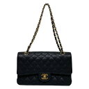 シャネル CHANEL マトラッセ25 A01112 13番台 ブラック ゴールド金具 キャビアスキン レディース ショルダーバッグ【中古】
