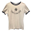 クリスチャン・ディオール Christian Dior Dioriviera ロゴプリント Tシャツ 443T27A4537 コットン レディース 半袖Tシャツ【中古】