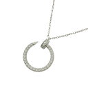 カルティエ Cartier ジュスト アン クル ダイヤモンド ネックレス K18WG ダイヤモンド ジュエリー【中古】
