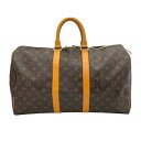 【★最大40,000円OFFクーポン配布中!9/26まで】ルイ・ヴィトン LOUIS VUITTON キーポル45 M41428 ブラウン ゴールド金具 モノグラム ユニセックス ボストンバッグ【中古】