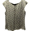 シャネル CHANEL ココマーク総柄シルクカットソー P44324 グレー シルク レディース カットソー【中古】
