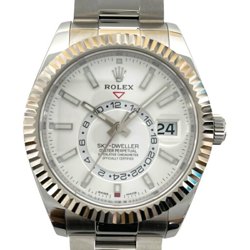ロレックス ROLEX スカイドゥエラー 326934 ホワイト K18WG×SS 自動巻き メンズ 腕時計【中古】 ロレックス ROLEX スカイドゥエラー 326934 ホワイト K18WG×SS 自動巻き メンズ 腕時計【中古】