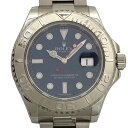ロレックス ROLEX ヨットマスター ランダムシリアル 116622 ネイビー SS/PT メンズ 腕時計【中古】