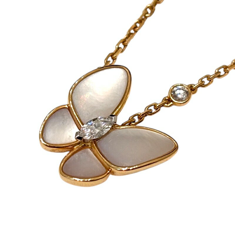 【★最大30,000円OFFクーポン配布中！10/9まで】ヴァンクリーフ＆アーペル Van Cleef & Arpels ドゥパピヨン ネックレス RG ダイヤモンド ジュエリー【中古】のサムネイル