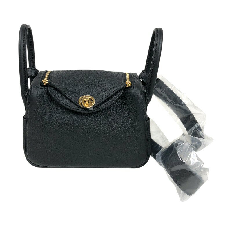 エルメス HERMES リンディミニ K刻印 ブラック ゴールド金具 トリヨンクレマンス レディース ショルダーバッグ【中古】のサムネイル