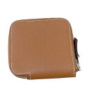 【★エントリーでP10倍★8/4~8/11まで】エルメス HERMES アザップミニ シルクイン U刻印 ゴールド シルバー金具 エプソン レディース コインケース【中古】