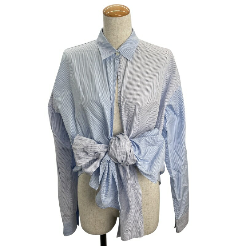 ロエベ LOEWE デザイン長袖シャツ S540Y07X35 ブルー コットン レディース 長袖シャツ【中古】