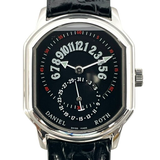 ダニエル・ロート DANIEL ROTH DANIEL ROTH プレミール レトログラード デイト 807L10 ブラック SS 自動巻き メンズ 腕時計【中古】 ダニエル・ロート DANIEL ROTH DANIEL ROTH プレミール レトログラード デイト 807L10 ブラック SS 自動巻き メンズ 腕時計【中古】