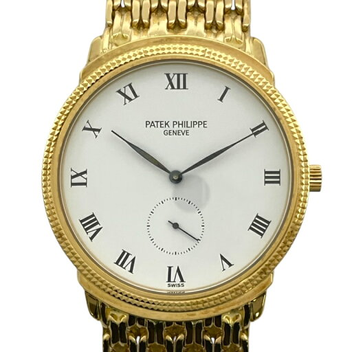 パテック・フィリップ PATEK PHILIPPE カラトラバ ホワイト K18YG 手巻き メンズ 腕時計【中古】 パテック・フィリップ PATEK PHILIPPE カラトラバ ホワイト K18YG 手巻き メンズ 腕時計【中古】