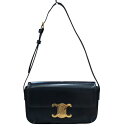 【★最大40,000円OFFクーポン配布中!9/26まで】セリーヌ CELINE ショルダーバッグクロード 194143 ブラック GD金具 シャイニーカーフ レディース ショルダーバッグ【中古】