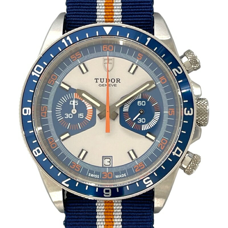 チューダー/チュードル TUDOR ヘリテージ クロノ 70330B ブルー SS 自動巻き メンズ ...
