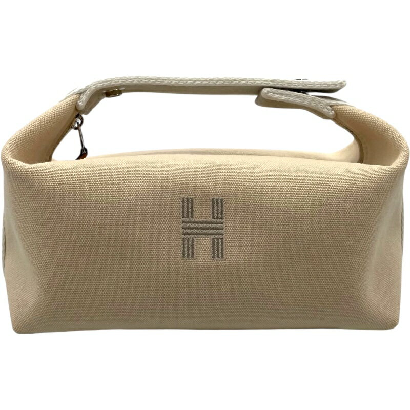 エルメス HERMES ブリッドアブラックPM ベージュ　SV金具 トワル レディース ハンドバッグ【中古】(4)