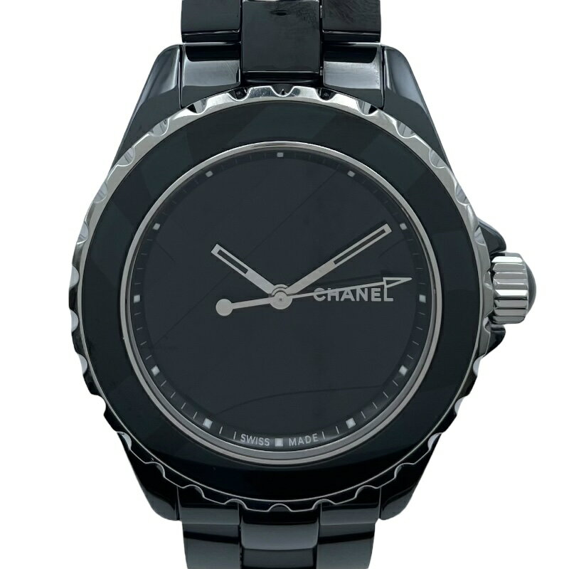 シャネル CHANEL J12 アンタイトル 38MM 世界1200本限定 H5581 ブラック セラミック/SS メンズ 腕時計【中古】