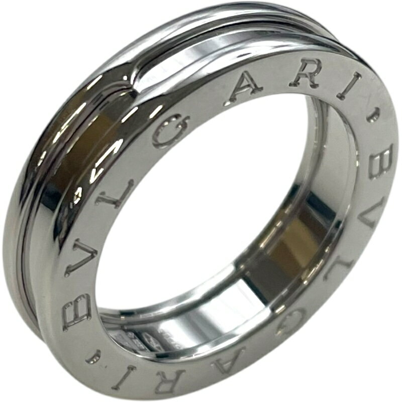 ブルガリ BVLGARI ビーゼロワンリング 1バンド（XS） ホワイトゴールド 750WG ジュエリー【中古】