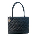 シャネル CHANEL 復刻トート A01804 ブラック キャビア レディース トートバッグ【中古】