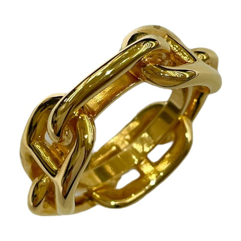 エルメス HERMES ルガデスカーフリング ゴールド メタル アクセサリー【中古】