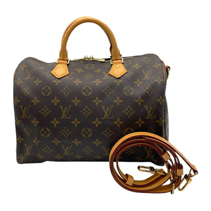 ルイ・ヴィトン LOUIS VUITTON スピーディ・バンドリエール30 M41112 ブラウン モノグラム・キャンバス レディース ボストンバッグ【中古】