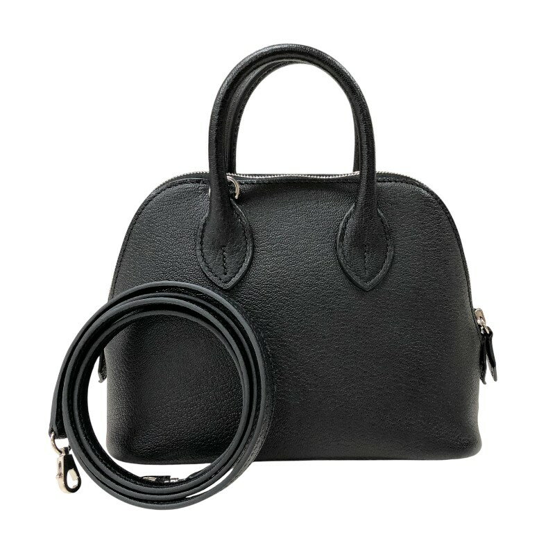 エルメス HERMES ボリード1923 ミニ B刻 ブラック シルバー金具 シェーブル レディース ハンドバッグ【..