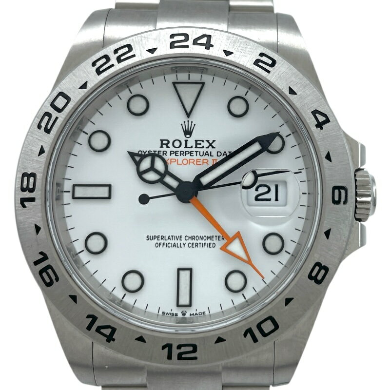 ロレックス ROLEX エクスプローラー2 226570 ホワイト SS 自動巻き メンズ 腕時計...