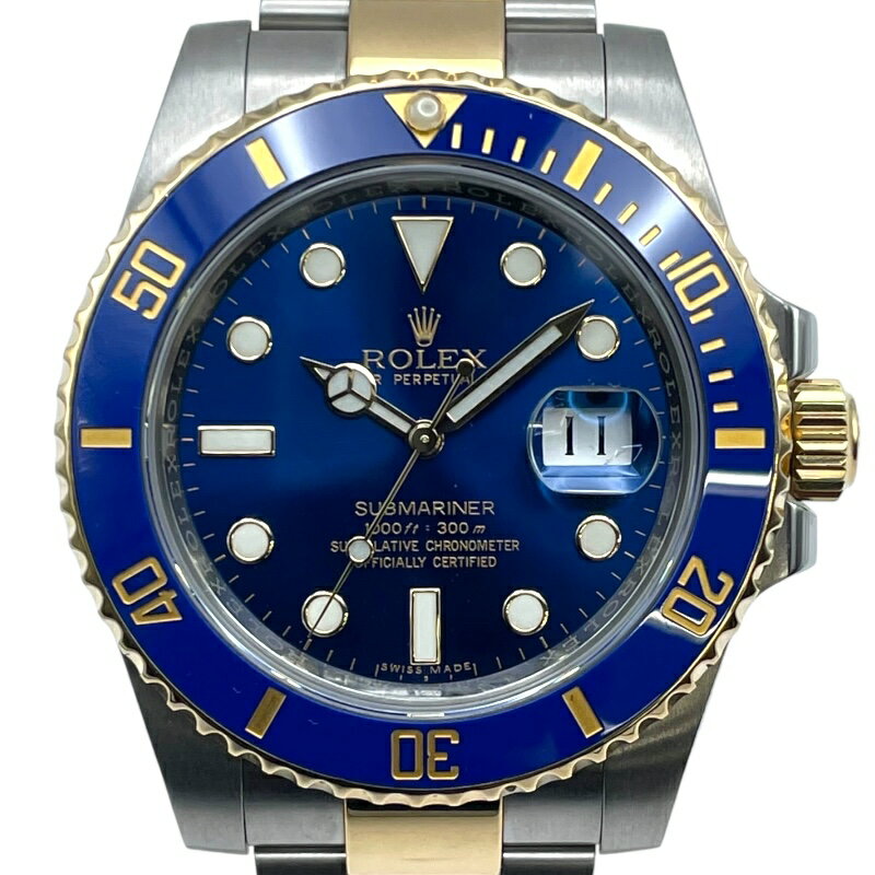 ロレックス ROLEX サブマリーナ 116613LB ブルー K18/SS 自動巻き メンズ 腕時計【...