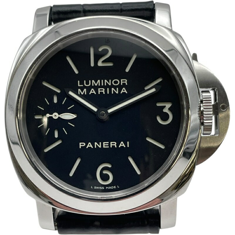 パネライ PANERAI ルミノールマリーナ 44mm PAM00111 ブラック SS メンズ 腕 ...