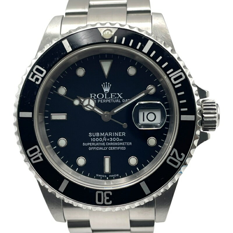 ロレックス ROLEX サブマリーナ 16610 ブラック SS メン...(2)