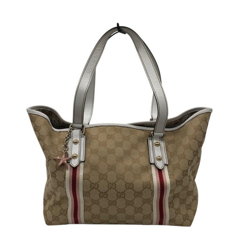 グッチ GUCCI GGキャンバストートバッグ 137396 ベージュ GGキャンバス レディース トートバッグ【中古】