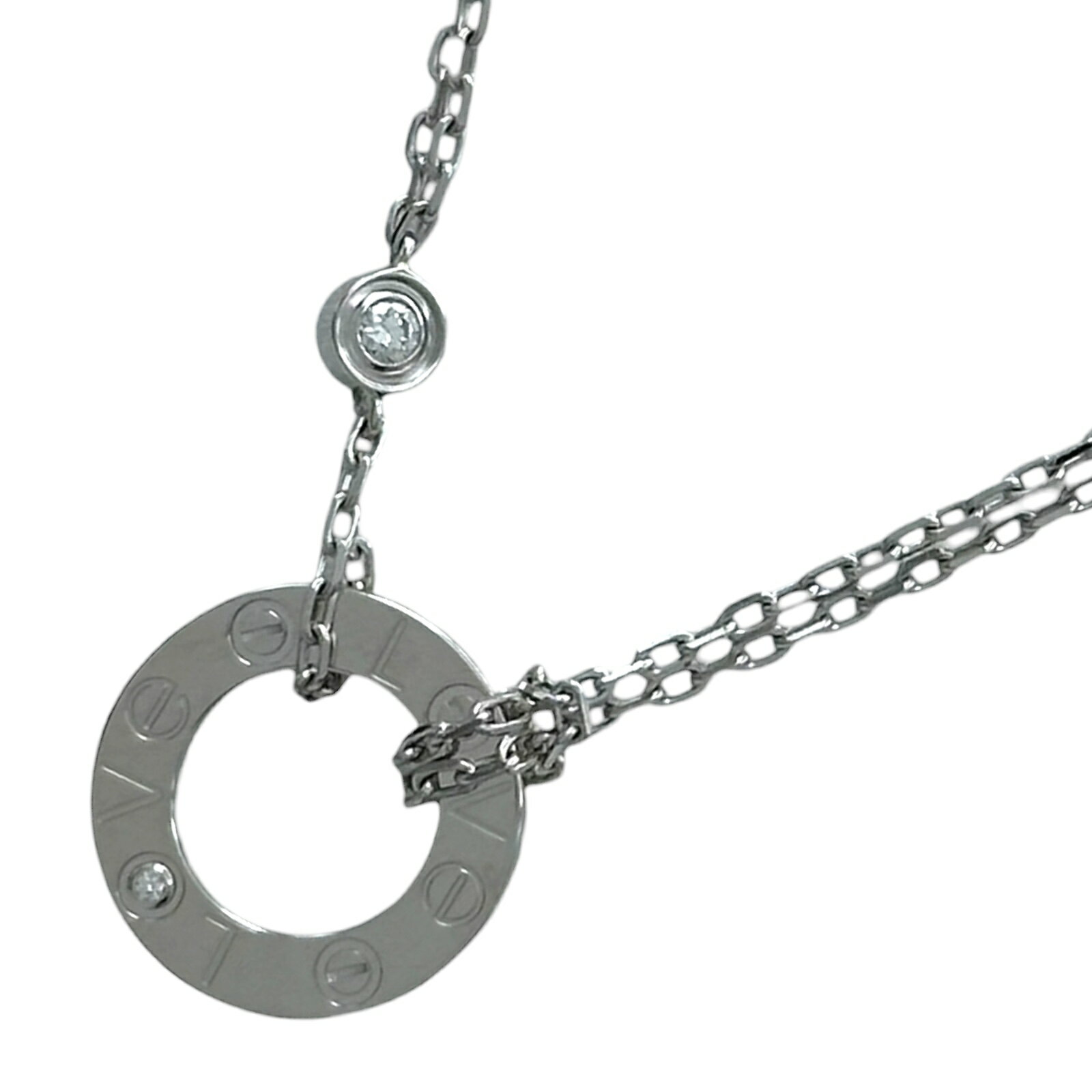 SWAROVSKI - 【6/1〜 最大30,000円OFFクーポン！】カルティエ Cartier ラブサークル ダイヤネックレス ホワイトゴールド 750/ダイヤモンド ジュエリー【中古】