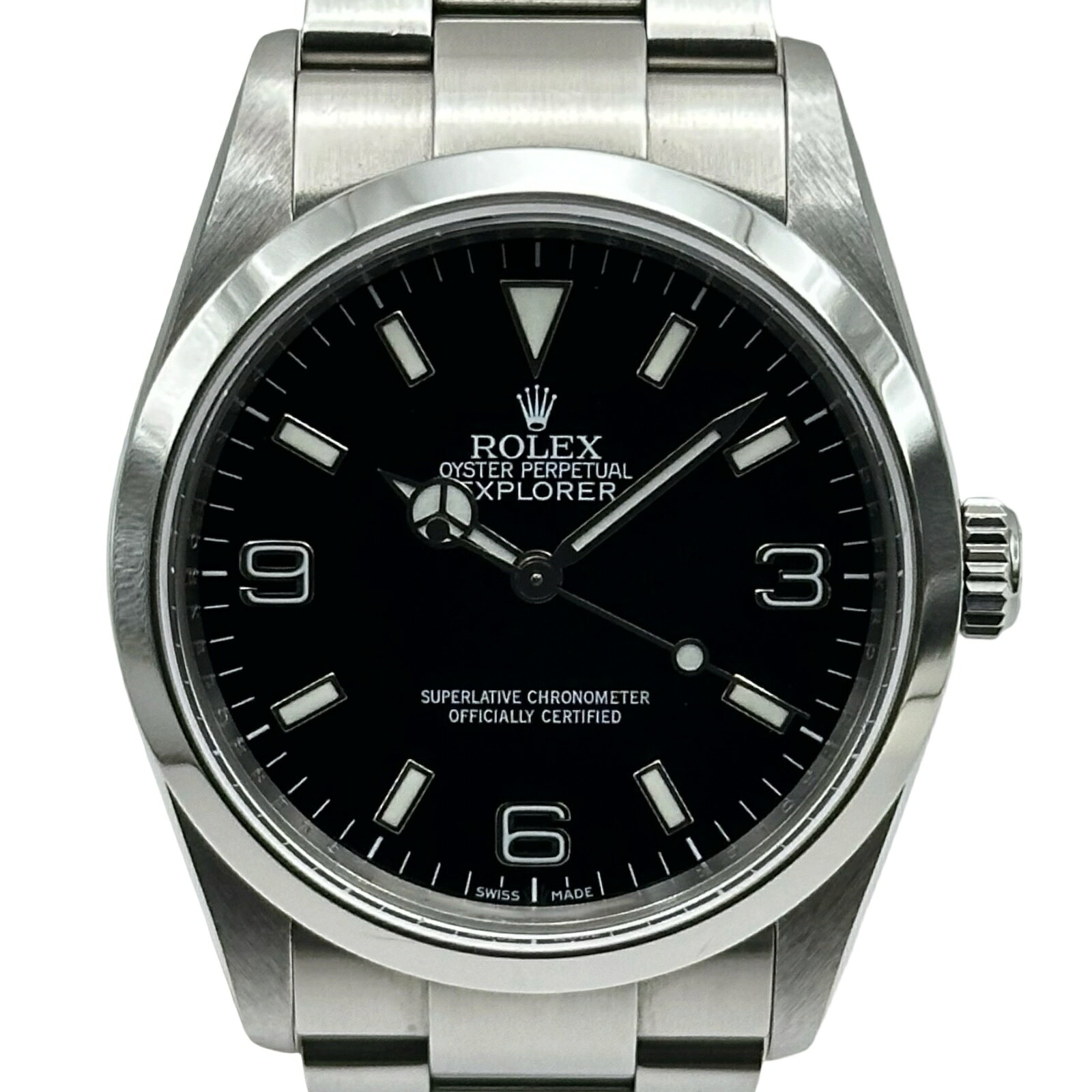 ロレックス ROLEX エクスプローラー1 114270 ブラック ステンレススチール 自動巻き メンズ 腕時計【中古】