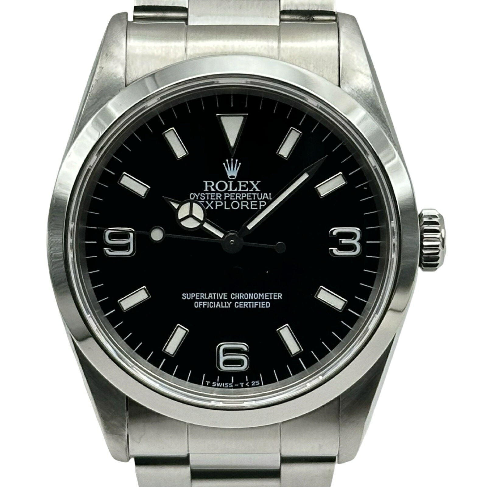 ロレックス ROLEX エクスプローラー1 14270 ブラック ステンレススチール 自動巻き メンズ 腕時計【中古】