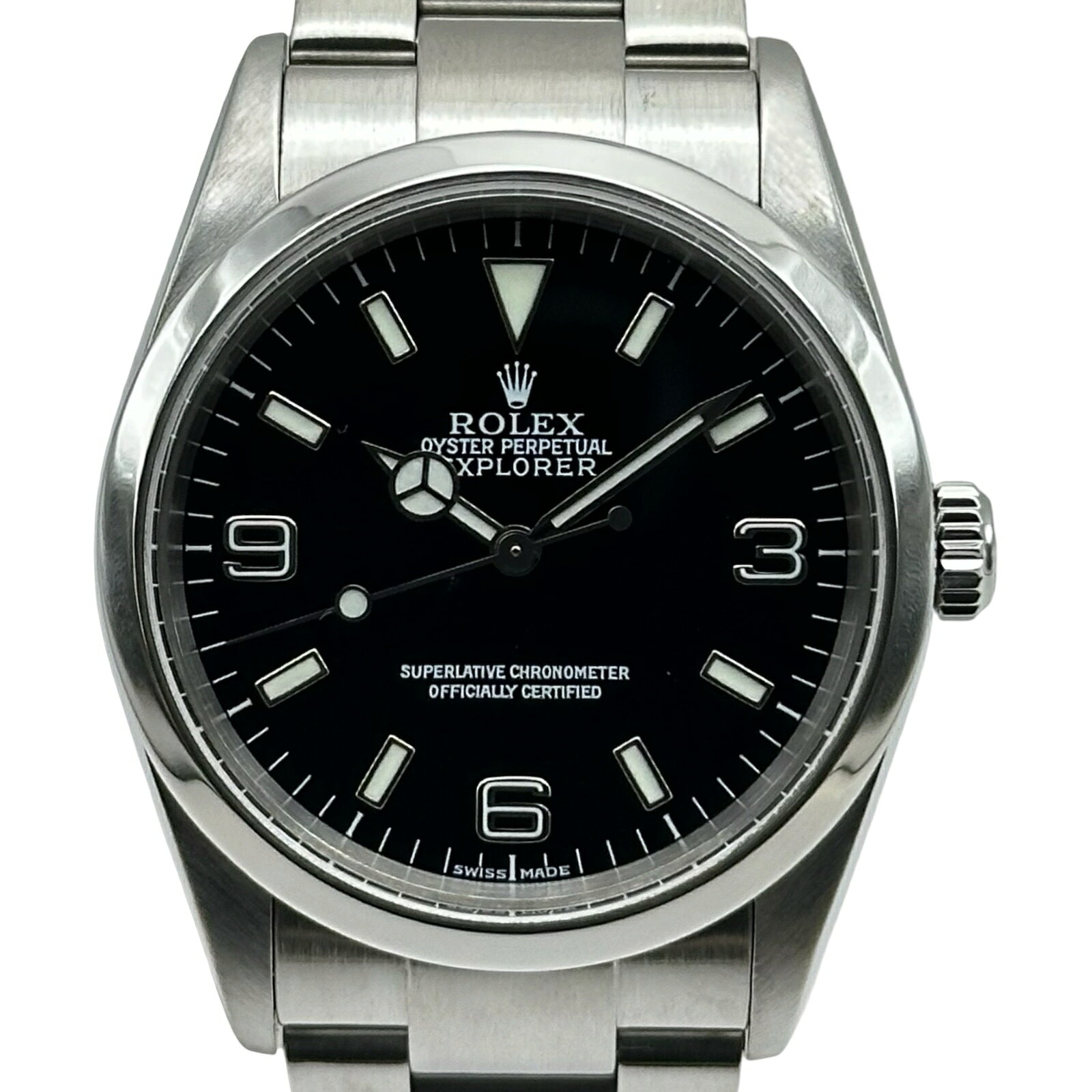 ロレックス ROLEX エクスプローラー1 114270 ブラック ステンレススチール 自動巻き メンズ 腕時計【中古】
