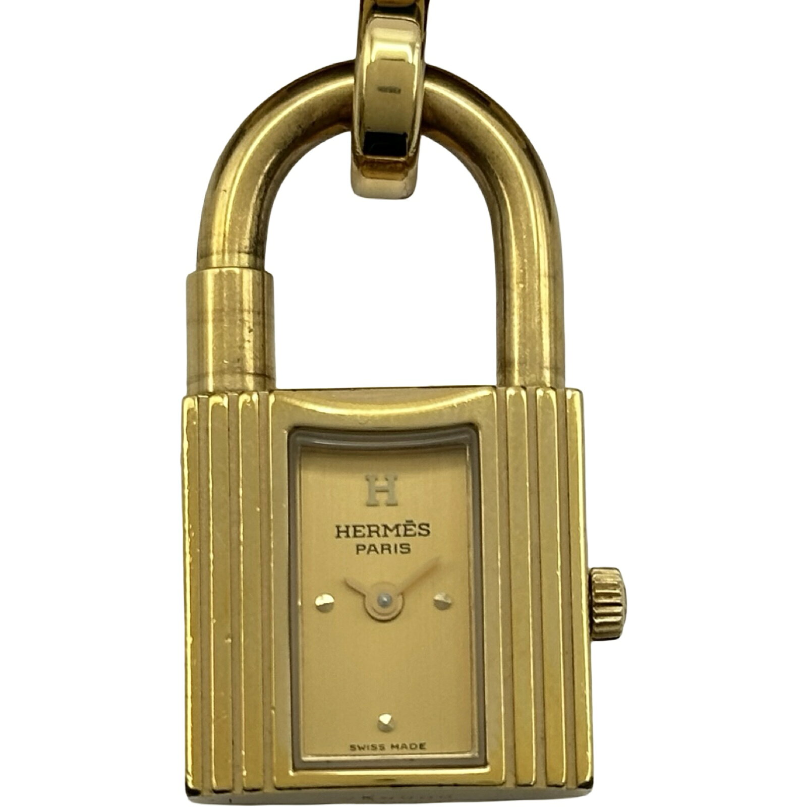 エルメス HERMES ケリーウォッチ KE1.201 ゴールド ゴールドプレーテッド クオーツ レディース 腕時計【中古】