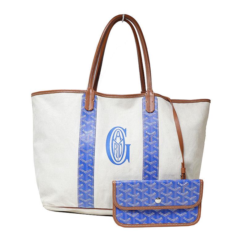 ゴヤール Goyard サンルイ ペルテュイpm バッグ ブルー トートバッグ Goyard リバーシブル サンルイ レディース メンズ 中古 Okura おお蔵 店ゴヤール トートバック レディース メンズ 送料無料