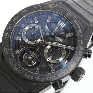 タグホイヤー TAG HEUER カレラ キャリバー02T トゥールビヨン CAR5A8P.FC6415 限定500本 自動巻き クロノグラフ メンズ 腕時計【中古】