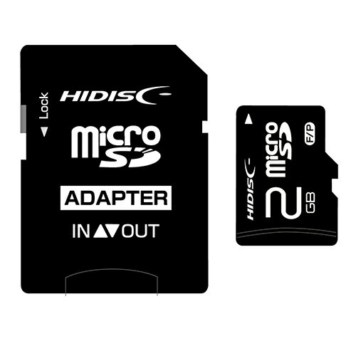 HIDISC microSDメモリーカード 2GB HDMCSD2GCLJP3