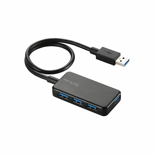 エレコム USBHUB3.0 バスパワー タブレット向け 4ポート ブラック U3H-A411BBK