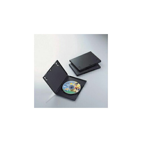 エレコム DVDトールケース ブラック CD/DVD1枚 3 ブラック CCD-DVD01BK