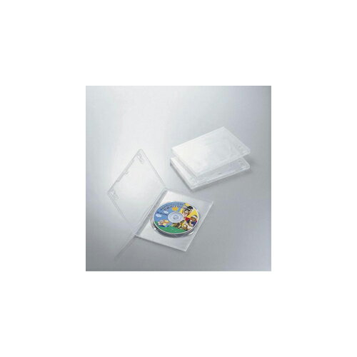 エレコム DVDトールケース クリアー CD/DVD1枚 3 クリアー CCD-DVD01CR
