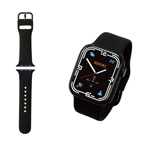エレコム Apple Watch用シリコンバンド(41/40/38mm) AW-41BDSCBK エレコム Apple Watch用シリコンバンド(41/40/38mm) AW-41BDSCBK