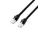 エレコム ツメ折れ防止LANケーブル(Cat6A) 1m ブラック GM-LDGPAT/BK10(2)