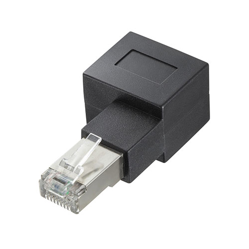 【5個セット】 サンワサプライ RJ-45L型変換アダプタ(右出し カテゴリ6A STP) ADT-RJ6A-LRX5 【5個セット】 サンワサプライ RJ-45L型変換アダプタ(右出し カテゴリ6A STP) ADT-RJ6A-LRX5