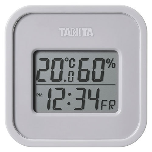 タニタ デジタル温湿度計(小型) ウォームグレー 22522408