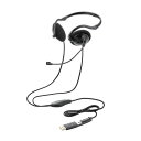エレコム 指向性マイク モバイルヘッドセット ネックバンド USB Type-C HS-NB11SCBK