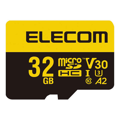 エレコム 高耐久 U3V30 microSDHC メモリカード 32GB MF-HMS032GU13