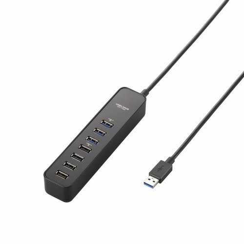 エレコム マグネット付きUSB3.0ポート搭載7ポートUSBハブ U3H-T706SBK