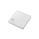 エレコム SD/microSDカードケース(プラスチックタイプ) SDメモリーカード12枚/microSDメモリーカード12枚 ホワイト CMC-SDCPP24WH