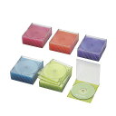 エレコム Blu-ray/DVD/CDケース(スリム/PS/1枚収納) 50枚入 アソートカラー CCD-JSCS50ASO